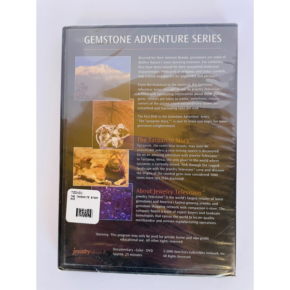 📀 Gemstone Adventure Series VoL 1 DVD‎ TANZANITE STORY 📀 Brand New Sealed! - Picture 2 of 3
